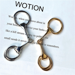 Only 30 Wang Manni Same Style New Style Personalized Simple Scarf Decorative Silk Scarf Buckle Metal Horseshoe Buckle Jewelry