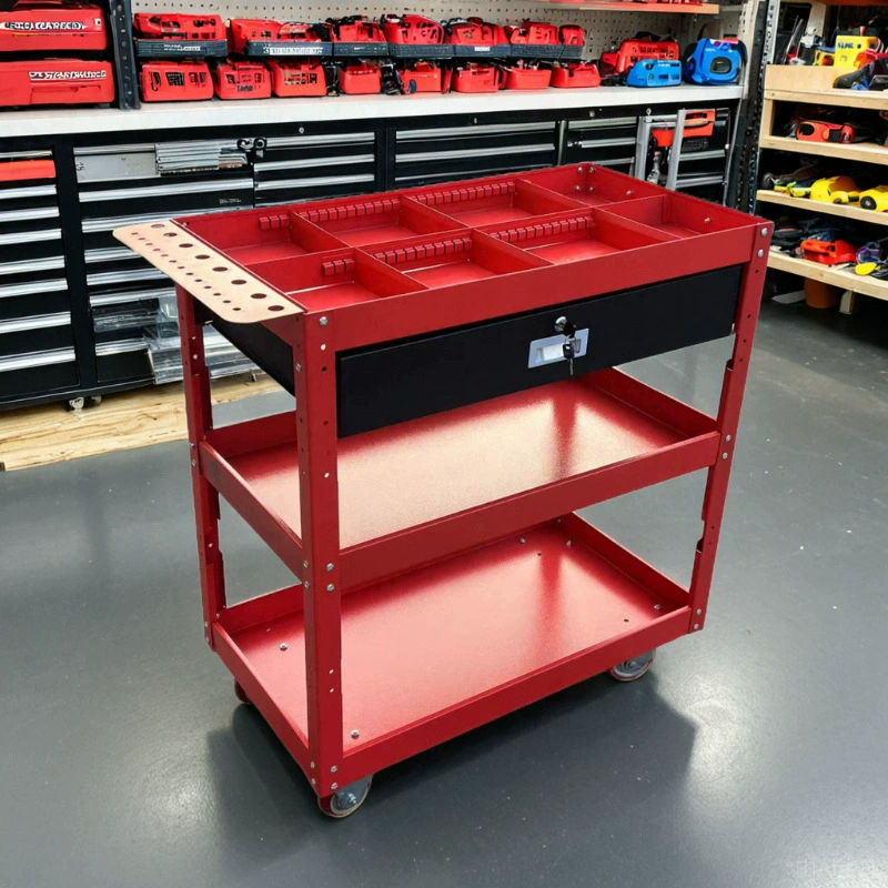 Трехслойная ручная тележка для инструментов