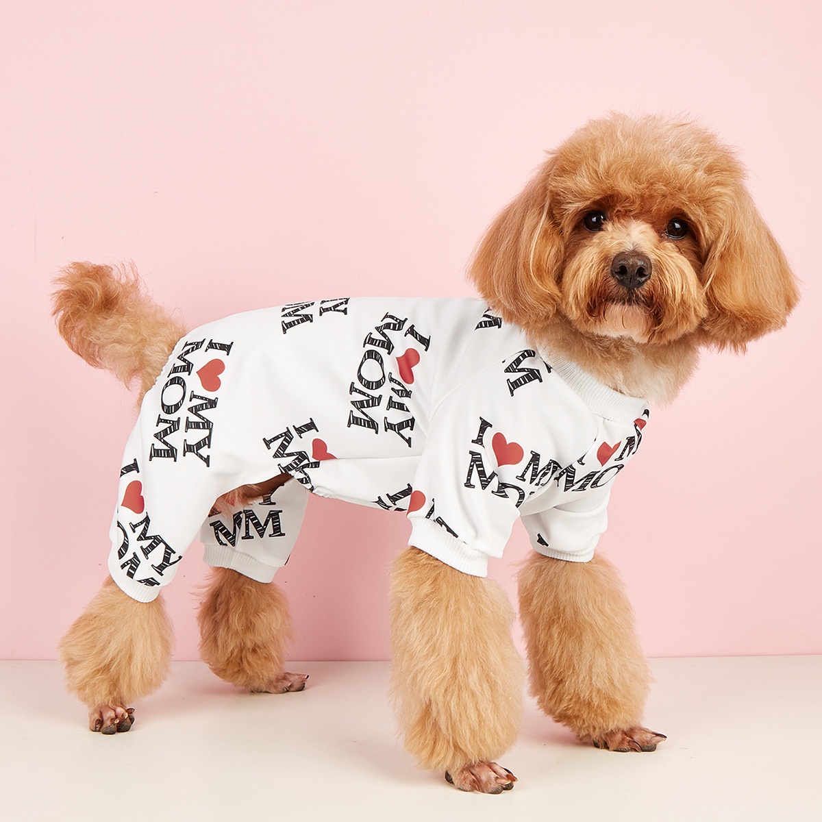 猫と子犬用ペット服夏用薄いジャンプスーツプリントスクエアスウェットシャツペットトップAmazonホットセール