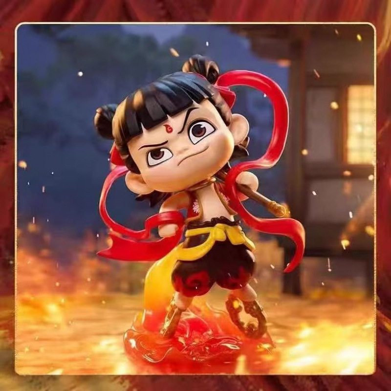泡泡玛特盲盒哪吒之魔童闹海系列手办公仔车载摆件潮玩具一件包邮|undefined