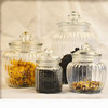 玻璃茶叶罐密封罐透明装便携旅行储物罐储存调料罐大号小玻璃罐|ru