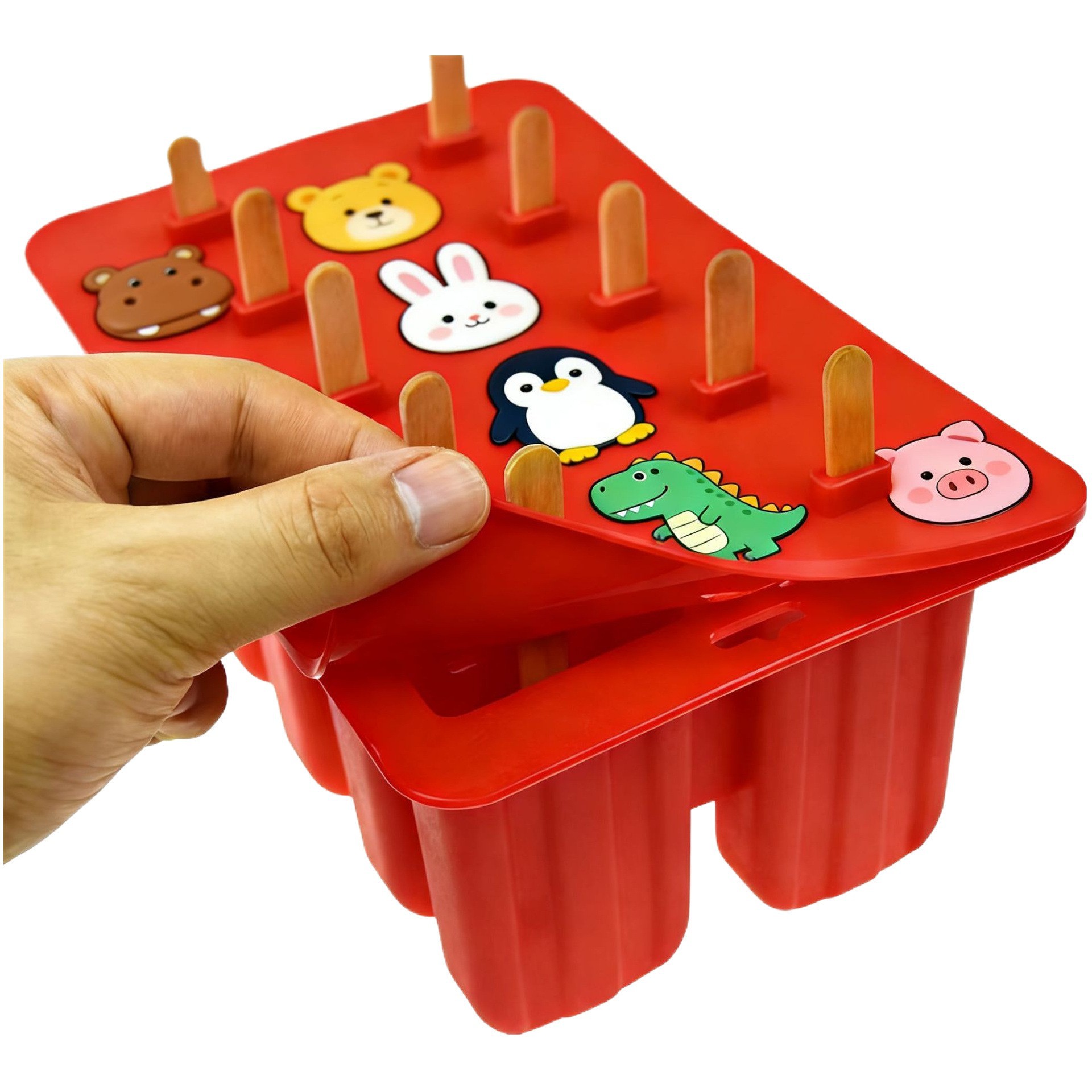 10孔十孔多孔100ML易脱模冰淇淋老北京雪糕硅胶冰棍棒冰格模具