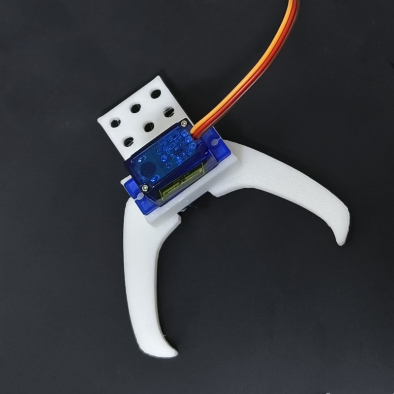 机械爪机械臂夹持器3D打印sg90夹子爪子机械抓机器人手抓机械手