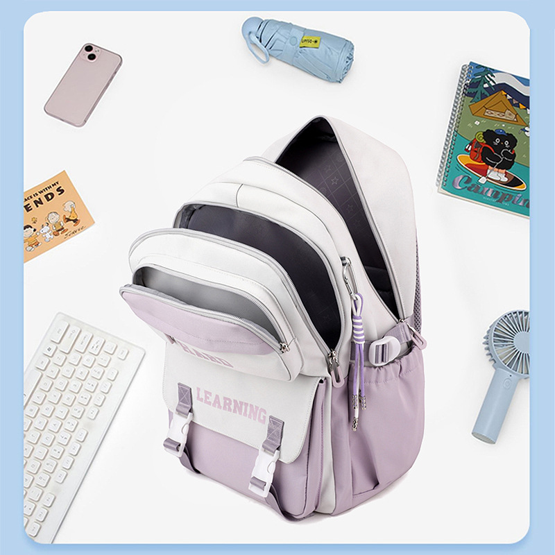 Nueva escuela secundaria estudiante mochila estilo de la Universidad casual simple mochila de moda mochila estudiante de secundaria