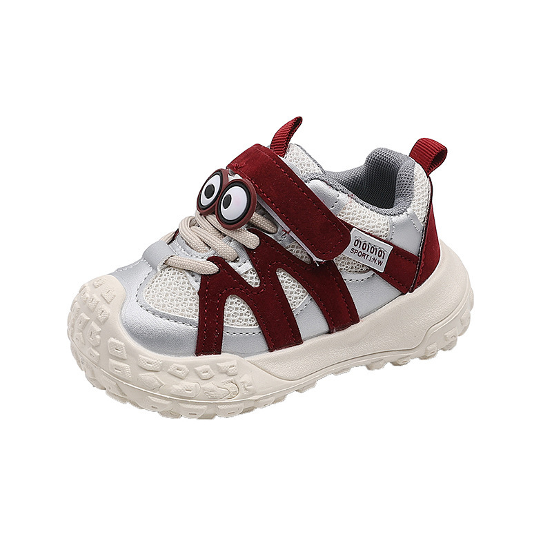 Baskets chunky pour enfant doublées polaire chaussures chaudes_voghion.com