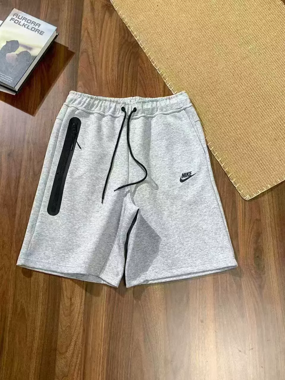 Высококачественные новые 25ss крючок новые мужские вязаные боковые складки спортивные шорты пяти четверти / pants FB8172