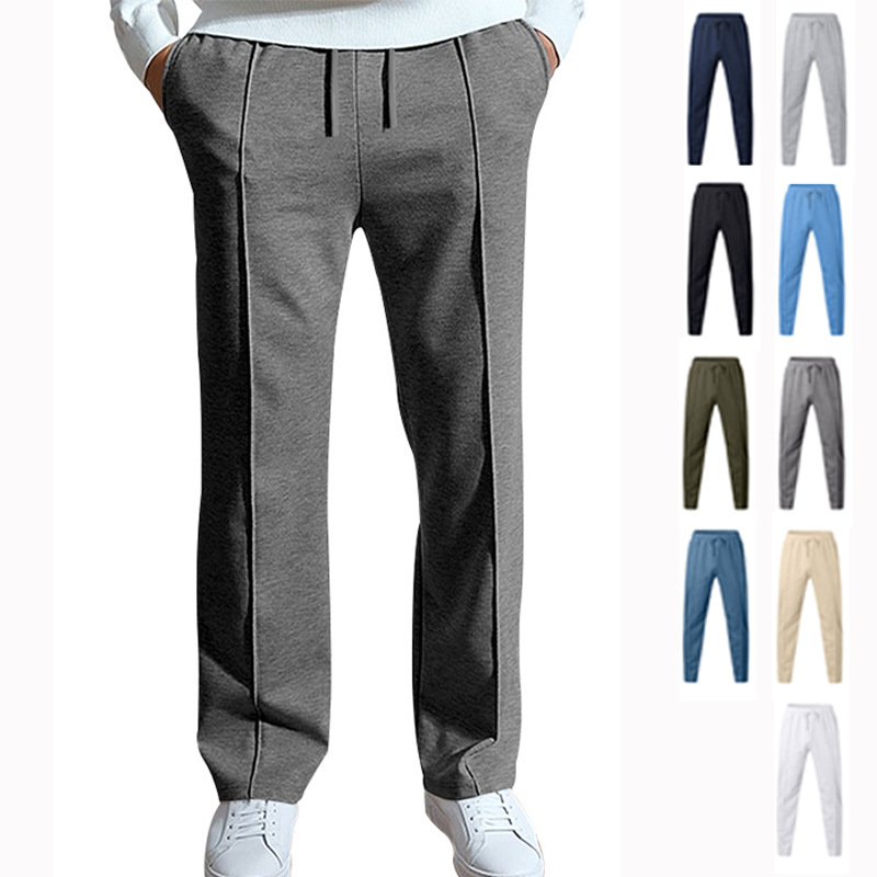 2025 New Cross-Border Pants Men's Spring and Summer Loose Straight Sports Casual Pants American Oversize Long Pants