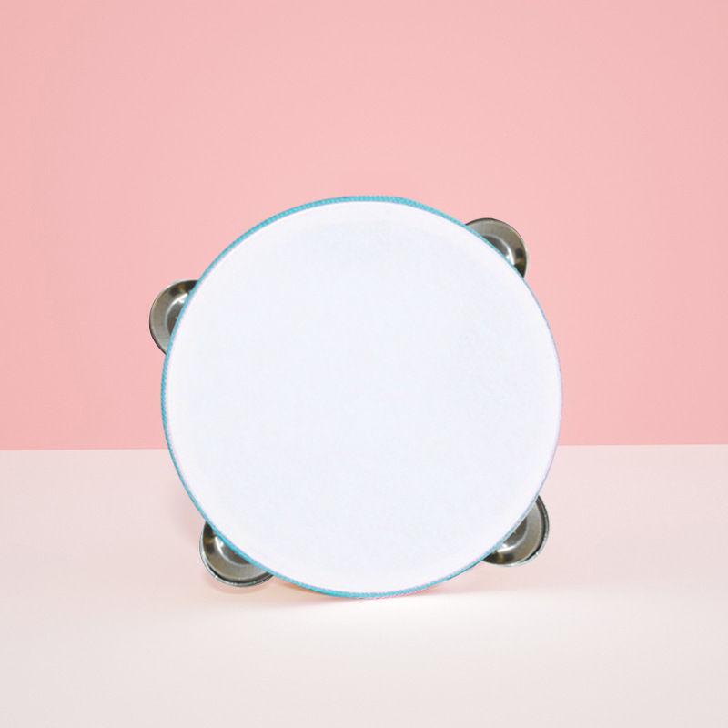 Instrumento musical de Orff pandereta pequeña de madera bebé mano tambor kindergarten maestro rendimiento exquisito tambor