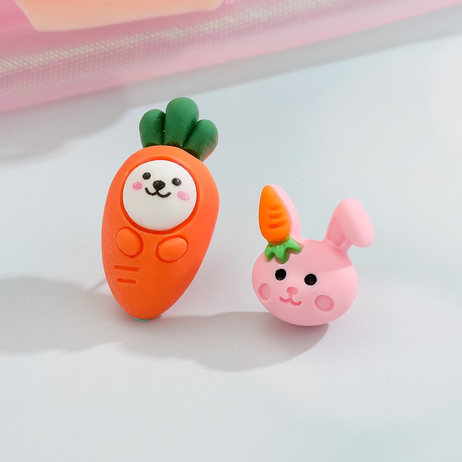 cartoon animal deer cow rabbit resin earrings wholesale Nihaojewelry