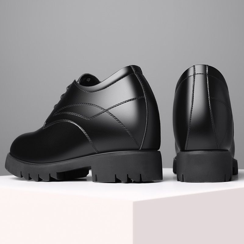 Tall Men's Shoes 12cm Formal Leather Shoes Wedding Shoes 12cm Men's Height-Increasing Shoes Business Casual Height-Increasing Leather Shoes