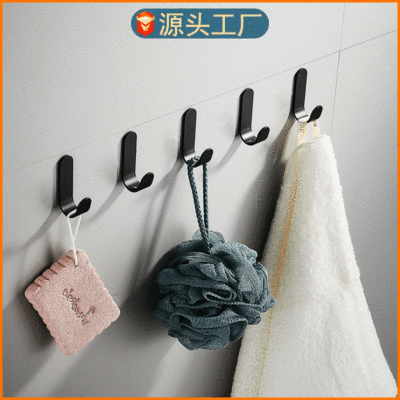 Punch holes Sticking hook Shower Room Towel hanging Space aluminum Moon TOILET Storage Arrangement Pendant Simplicity Clothes hook