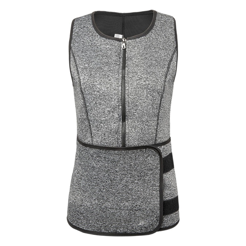 Amazon nuevo cuerpo de los hombres que forma la ropa más el tamaño sudor-romper la ropa fitness cintura adelgazamiento ropa interior velcro cuerpo conformación cintura sellado