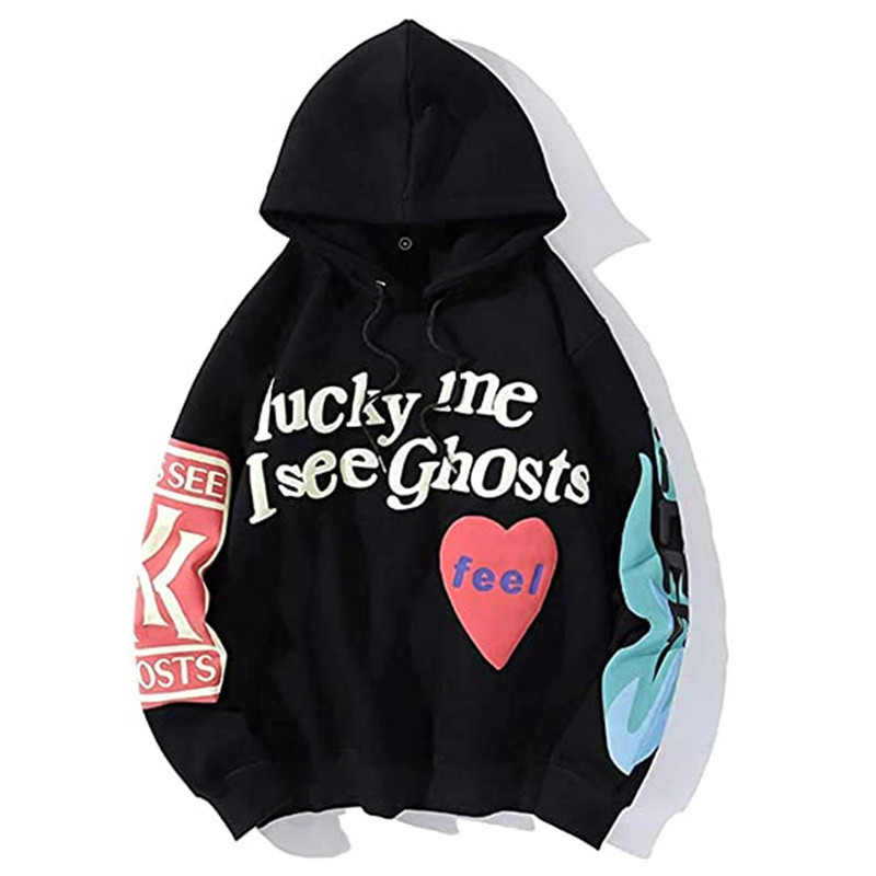 Aixi Clothing Woolen Cloth New European and American Casual Trendy 3D Digital Printing Hoodie American Retro Loose Men's