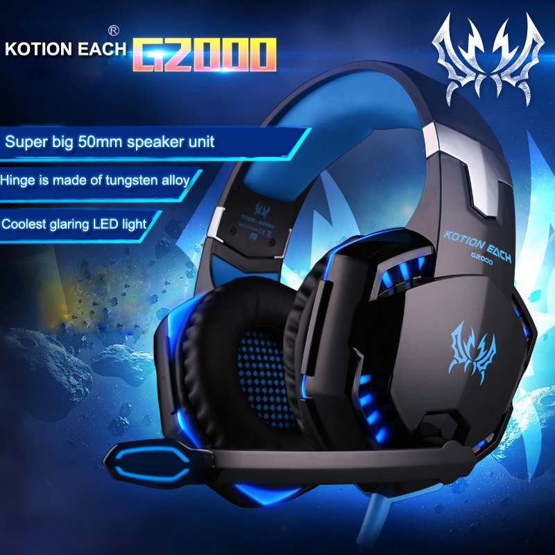 Cross-border in stock inzhuo G2000 e-sports headset headset computer headset wired wholesale headset game headset Cross-border in stock inzhuo G2000 e-sports headset headset computer headset wired wholesale headset game headset