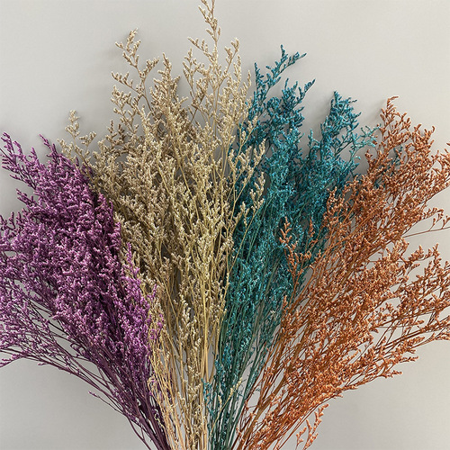 Perennial Love Grass Dried Flowers, Forest Style Real Flower Bouquet, Home Decor Flower Art Floral Arrangement Material, DIY Craft Supplies