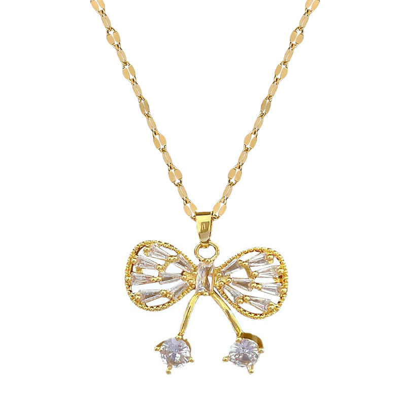 Set collana e orecchini a farfalla micro-set per banchetti_voghion.com