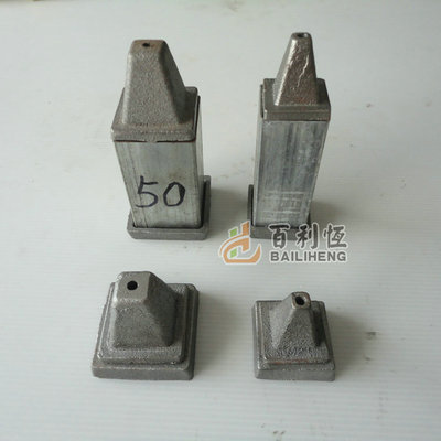 周轉箱鐵箱腳碗堆垛腳腕堆垛腳方管底腳蓋帽封頭巧固架子料箱批發