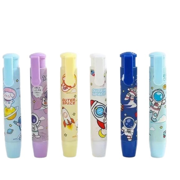 Presione el borrador para estudiantes de primaria, útiles escolares para niños, lindo borrador de dibujos animados, borrador de presión de protección ambiental de alto valor