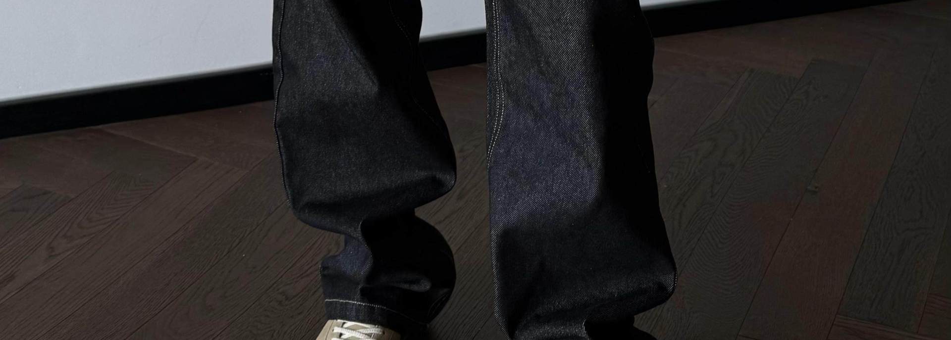 Men's Classic Fit Washed Denim Jeans - Straight Leg Comfortable Cotton Pants For Casual Wear (Black, S-Xxl)_mkmklike.com