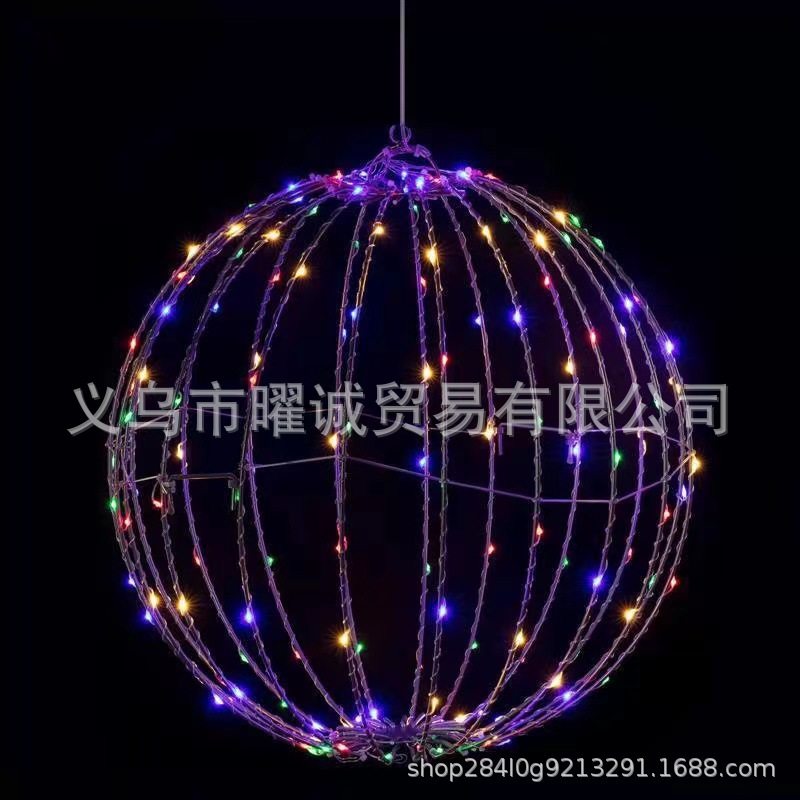 独立站新品 Sphere Lighted Display 圣诞装饰发光球LED灯饰