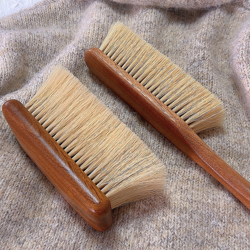 Horsehair Brush for Grooming Wool Coats, Fur Sweaters, and Cashmere Coats; Specialized Brush for Combing and Caring for Woolen Garments Horsehair Brush for Grooming Wool Coats, Fur Sweaters, and Cashmere Coats; Specialized Brush for Combing and Caring for Woolen Garments