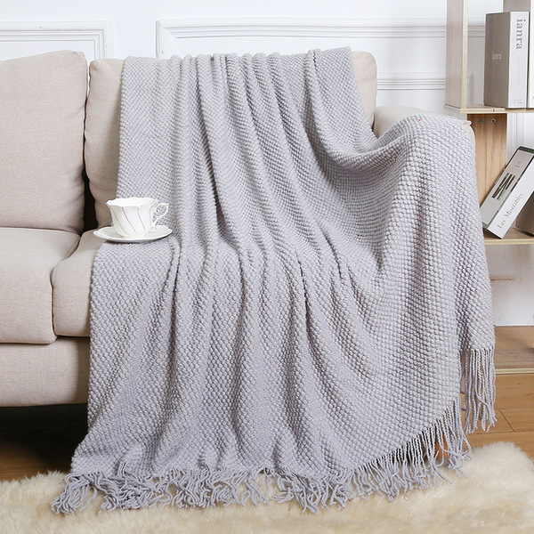 Wool knitted carpet sofa