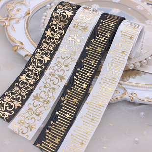 Diy Ribbon Thread Ribbon Bronzing Star Vine Totem Rib Bow Material Accessories