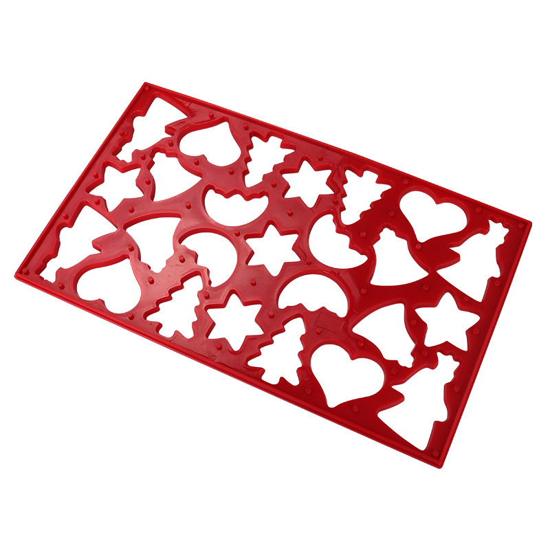 Manufacturers Produce DIY Plastic Cookie Molds Christmas Series of Various Shapes Cookie Stamping