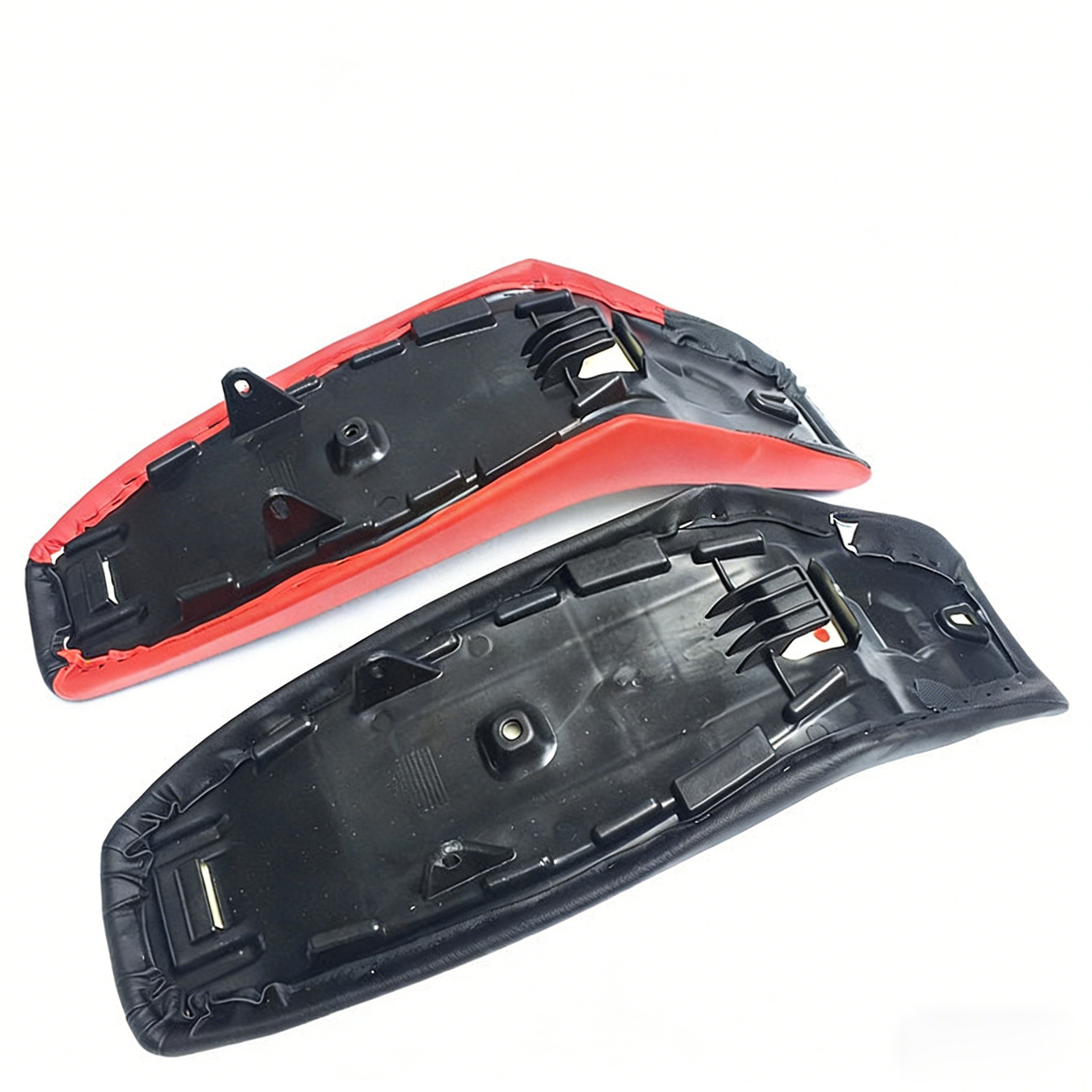 Cqr Off-Road Motorcycle Universal Seat Cushion Original Seat Cushion Full Leather Waterproof Seat Cover Thickened Red Seat Pad