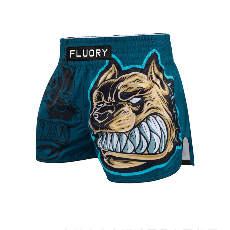 FLUORY Muay Thai Shorts for Sanda Fighting Training and Competition, Printed Boxing Shorts for Children and Adults, 2026 New Model