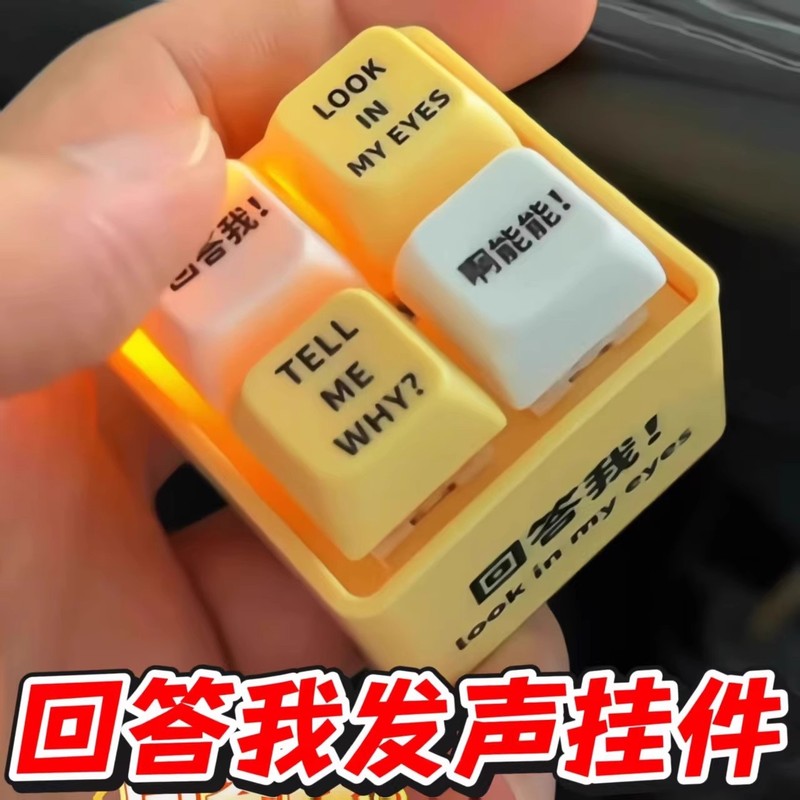 2025 新しい回答キーデストレスおもちゃクリエイティブペンダント引用興味深い発音ストレスリリーフキーホルダー退屈を和らげる|undefined