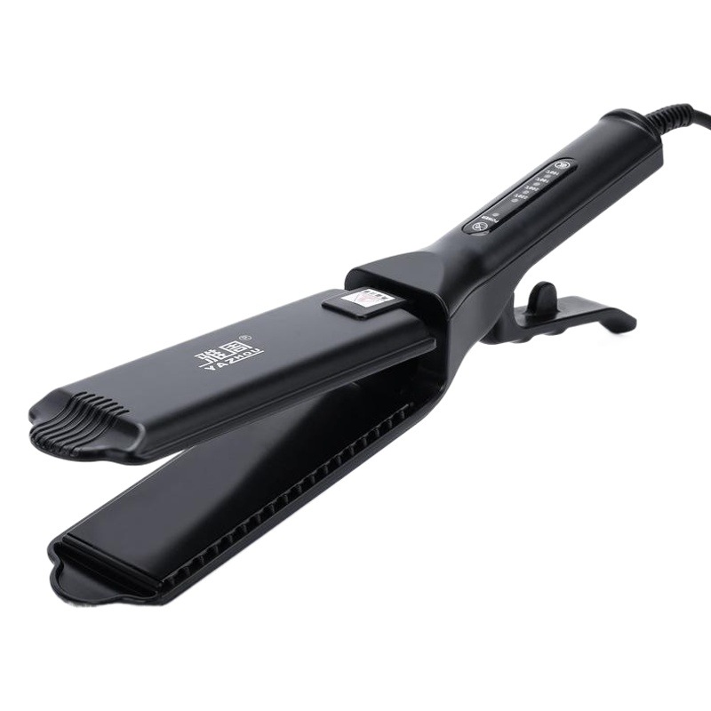 Yazhou férula eléctrica de cuatro engranajes de control de temperatura enderezamiento de la placa clip de la plancha de pelo de maíz barba clip de pelo permanente artefacto pad raíz del pelo esponjoso