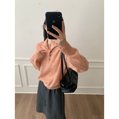芭妮Bonnet-扣两穿套头针织衫(28.5绵)(31羊驼)N51-25-1837
