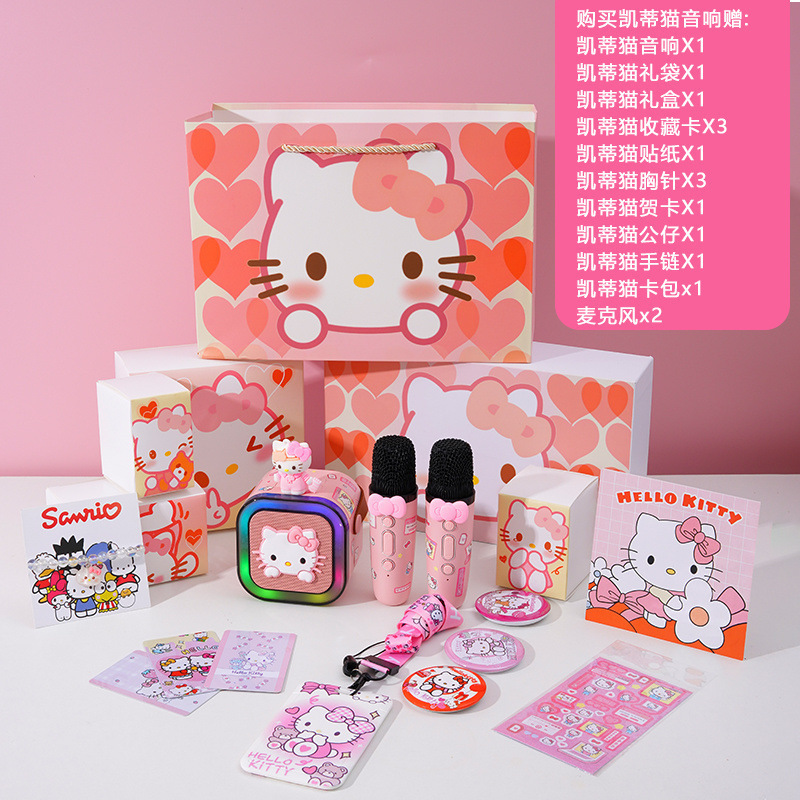 レコードプレーヤー Bluetooth スピーカー かわいい猫 マイク 歌うオーディオ 誕生日 女の子|undefined