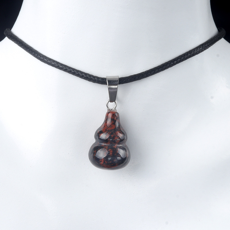 20mmヒョウタンペンダント天然水晶半宝石ヒョウタンペンダントDIYイヤリングネックレスアクセサリーアクセサリー|undefined