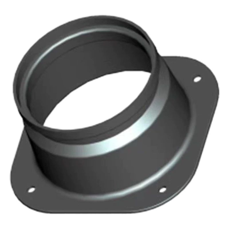 Оптовая Продажа с фабрики пластиковый квадратный поворот круглый фланцевый шарнир квадратная труба к круглой трубе центральный кондиционер интерфейс вентиляционного отверстия