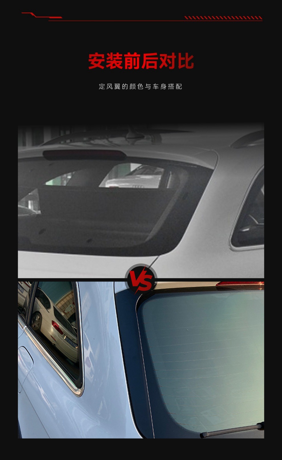 Applicable to 2009-2016 Audi A4 B8 Travel Edition Avant Allroad Flank Tail Fixed Wind Wing Modification