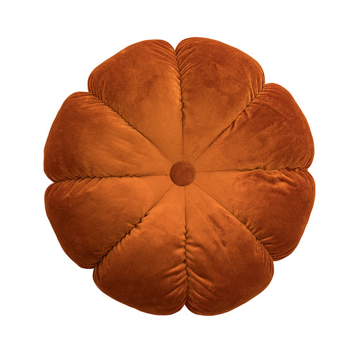 Nordic ins style pillow Dutch velvet pumpkin cushion solid color handmade pleated cushion office chair bay window cushion wholesale