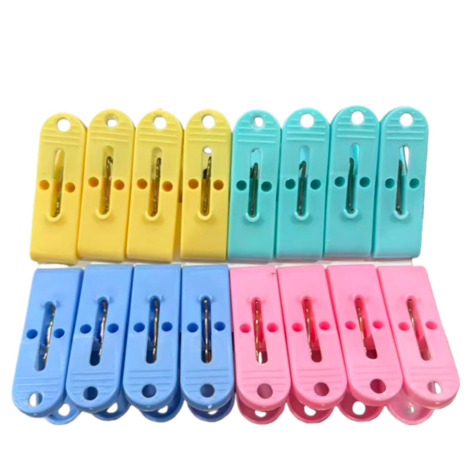 Colorful Clothespin Stainless Steel Hook Towel Storage Photo Clip Long Tail Clip Strong Fixation