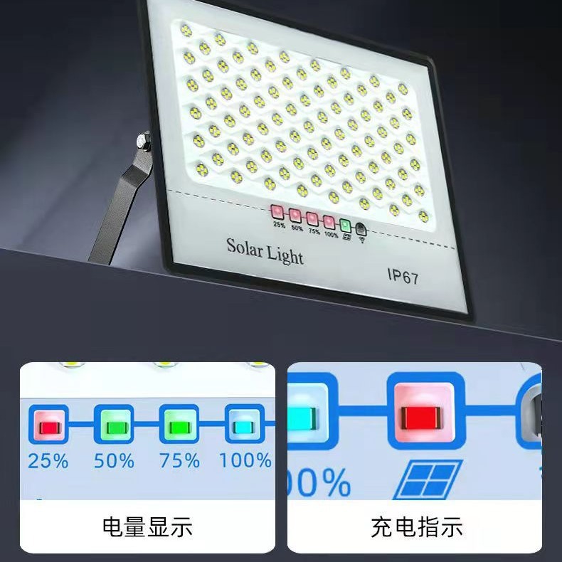Luz solar estrellada Luz de inducción al aire libre Super brillante luz de inundación de alta potencia iluminación interior del hogar Luz de calle LED