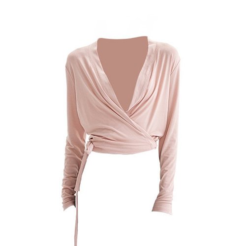  New Autumn Winter Thin Fleece Yoga Set for Women, Long Sleeve Air-Conditioned Cover Shirt, Breathable Tie-Up Exercise Outdoor Fitness Wear