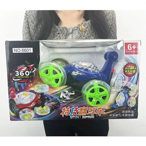 Large stunt dump car children's remote control car colorful lights off-road car racing gift stall manufacturers wholesale