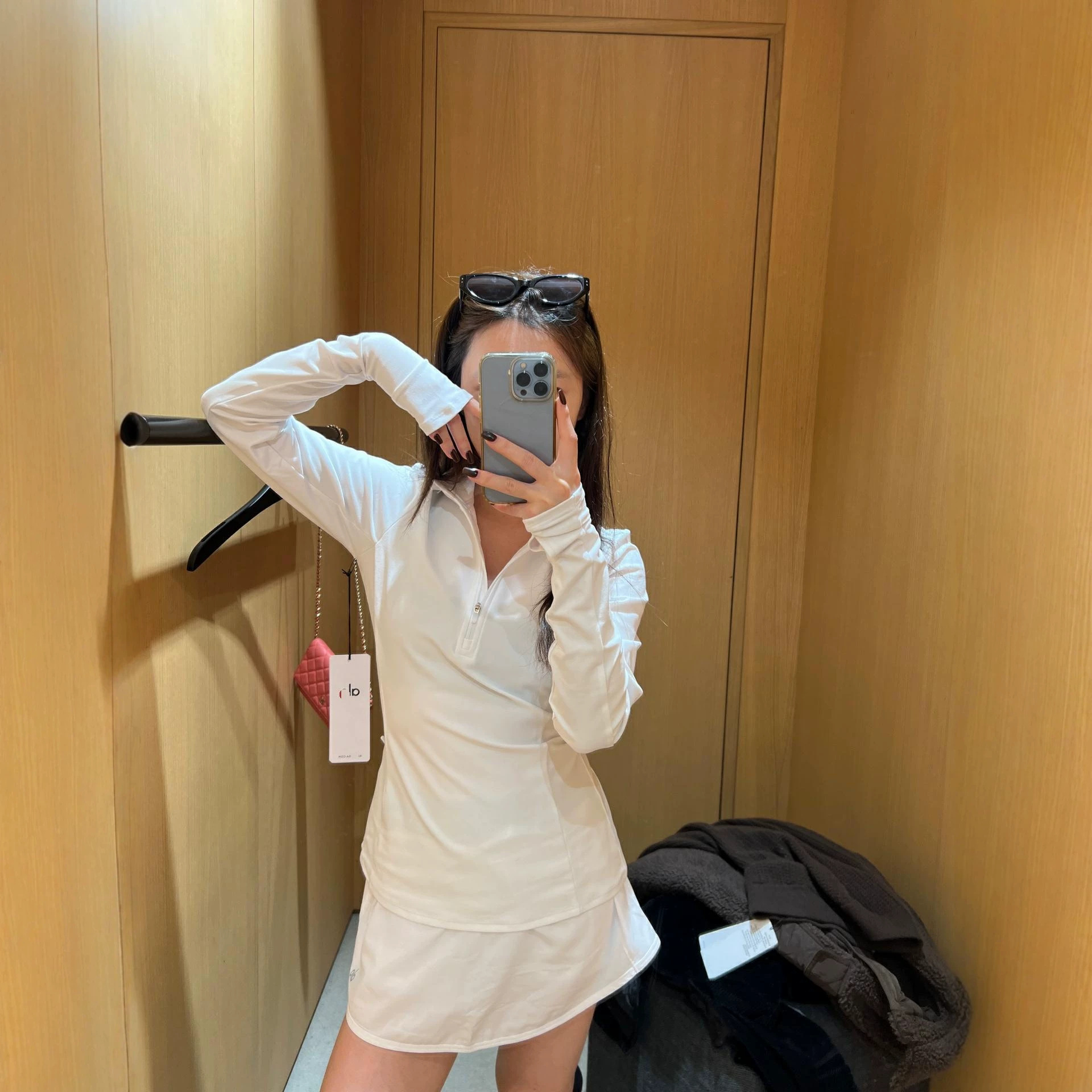 AIO Sports Yoga Jacket Women's Slim Fit Waist Outdoor Running Long Sleeve Half Zipper Stand Collar Sun Protection Top