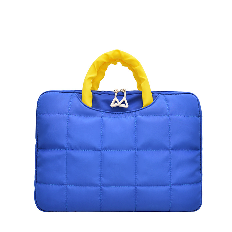 2026 nuevo 14 pulgadas casuales lindas bolsas de computadora de mano gruesa bolsas de computadora portátil de gran capacidad para mujeres