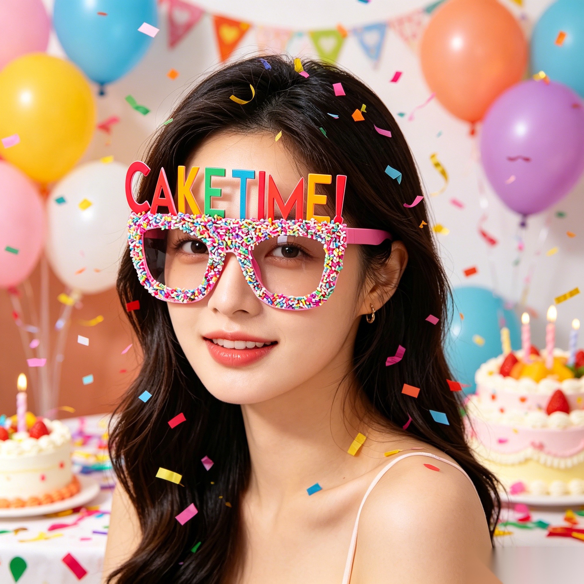 Cumpleaños temático fiesta gafas extrañas feliz cumpleaños pastel vela gafas de diseño de cumpleaños accesorios de fotos