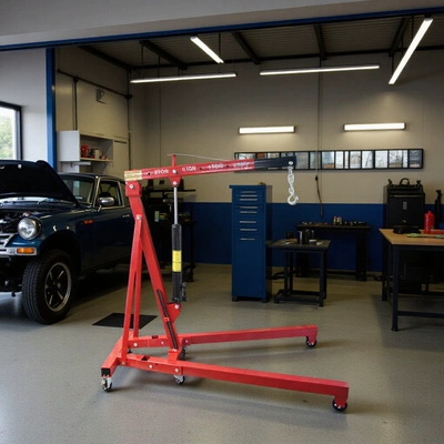 Crane Engine Hanger Auto Repair Balance Rack Vehicle-Mounted Folding Crane Auto Maintenance Tools Folding Hydraulic Crane