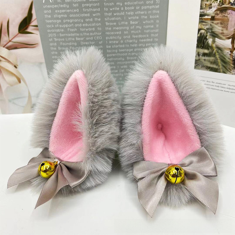 Anime Plüsch Katze Ohr Haarnadel Katze Mädchen Lori COSPLAY handgemachte Plüsch Tier Ohr Ball Katze Ohr Haarnadel Haar_voghion.com