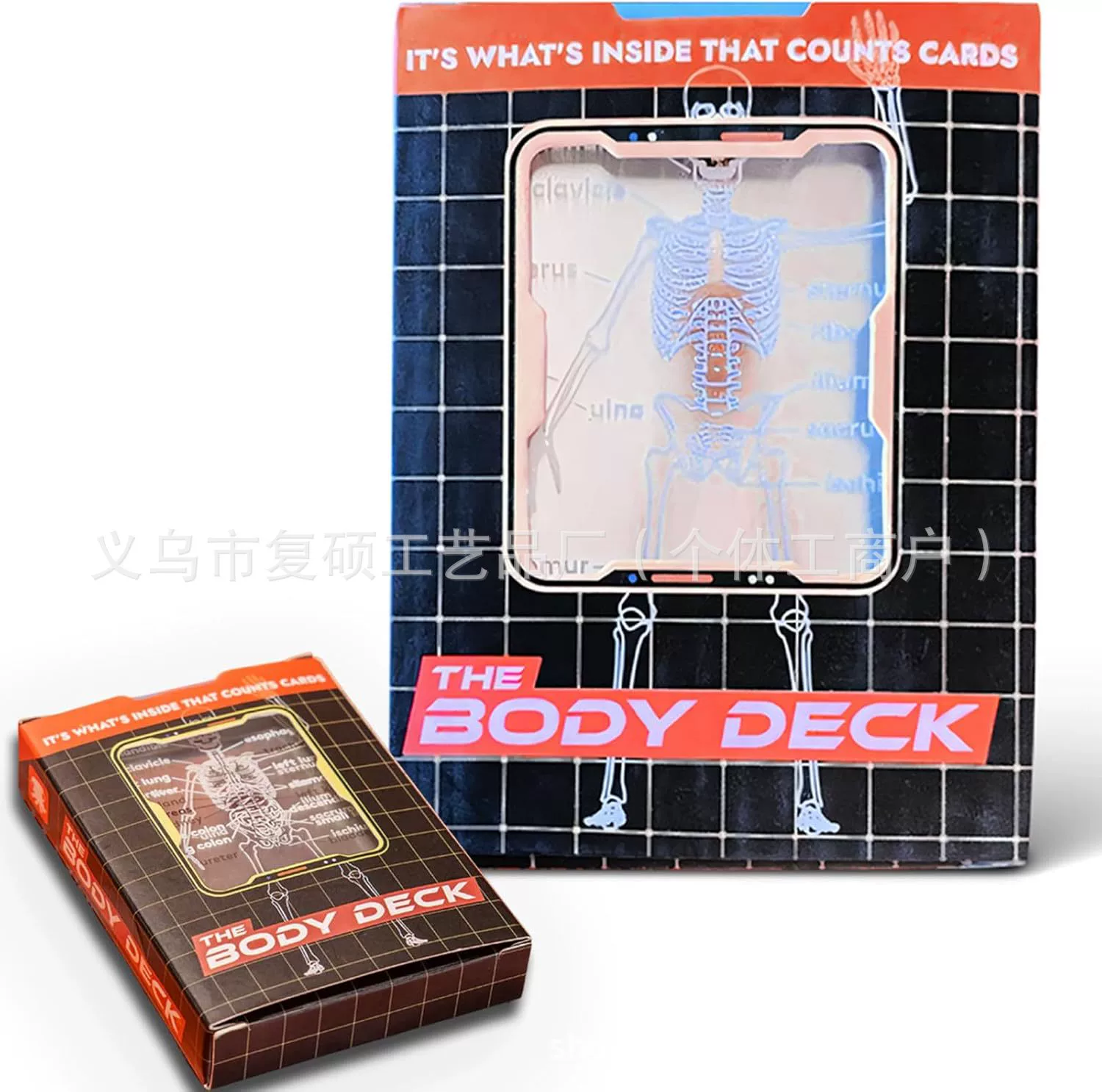 Новые трансграничные игральные карты Human Anatomy Playing Cards Анатомия человека