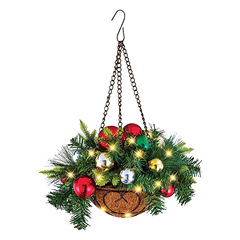 Cross-border independent station Christmas basket wreath Christmas holiday decorations Christmas wreath artificial Christmas basket