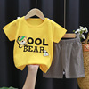 Children's summer sleeves, set, cotton T-shirt for boys, summer clothing, children's clothing